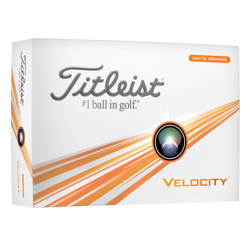 Titleist Velocity Matte Orange Golf Balls - Maple Hill Golf